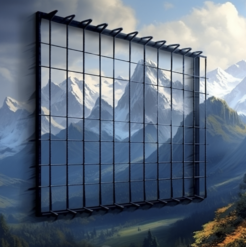 Home window security bars modern installation