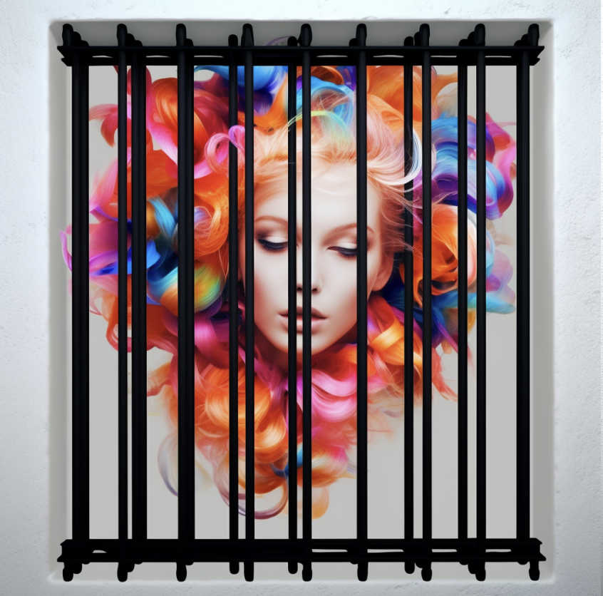 Window security bars protecting residential home