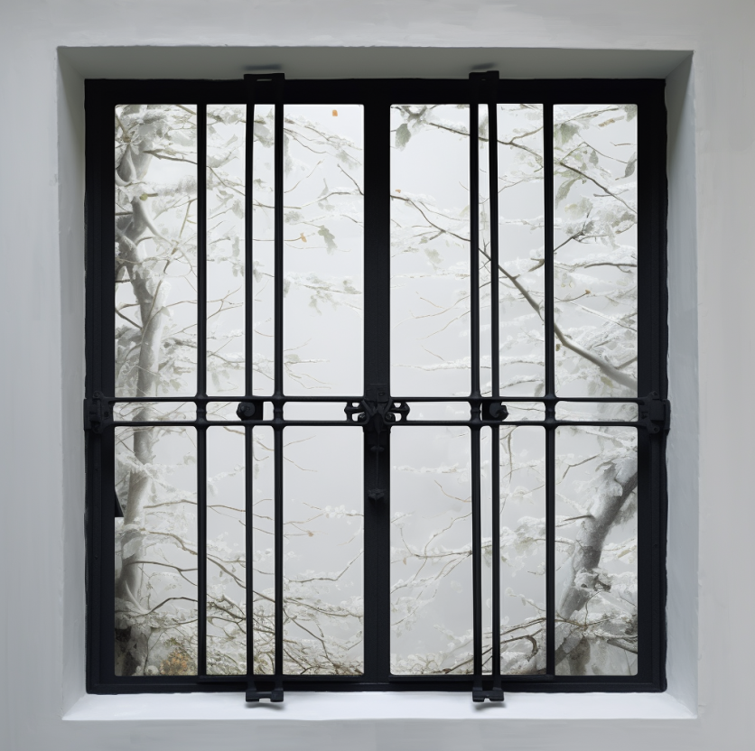 Fire code compliant egress window security bars