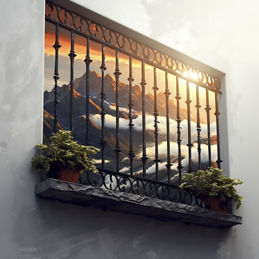 Airbnb rental property with window security bars installed