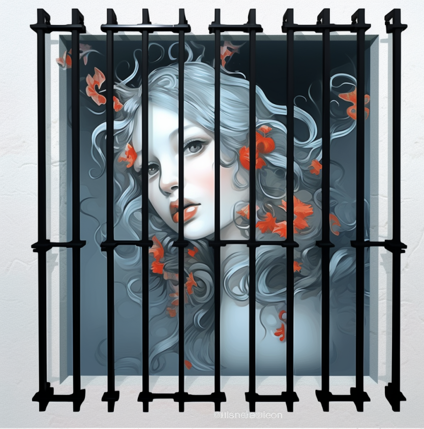 Security bars on sliding glass door preventing forced entry