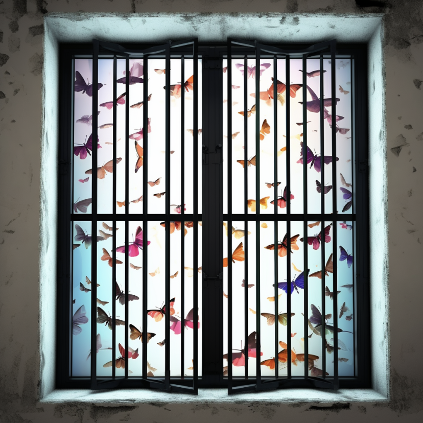 Elderly homeowner using quick release window security bars