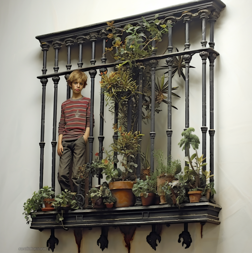 Security bars on sliding glass door preventing forced entry