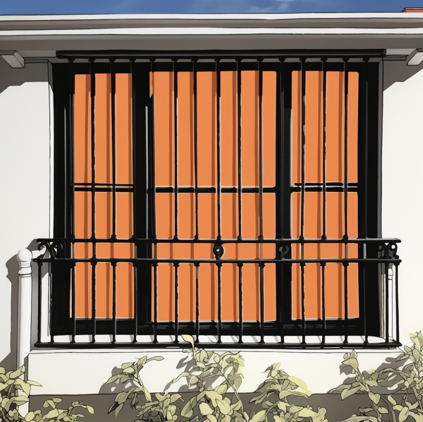 Daytime burglary prevention with window security bars