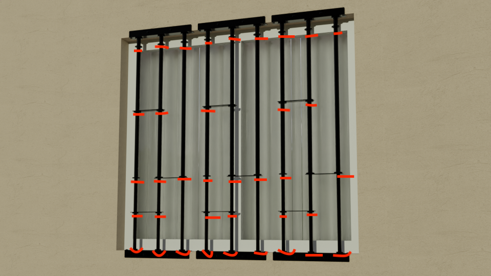 HOA approved window security bars residential neighborhood