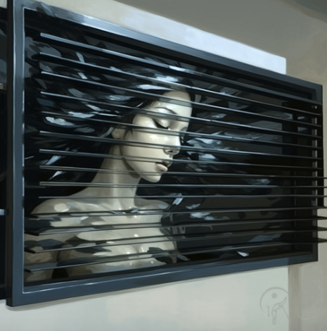 Secure garage windows with steel security bars