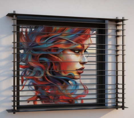 Powder coated window bars lasting decades without rust