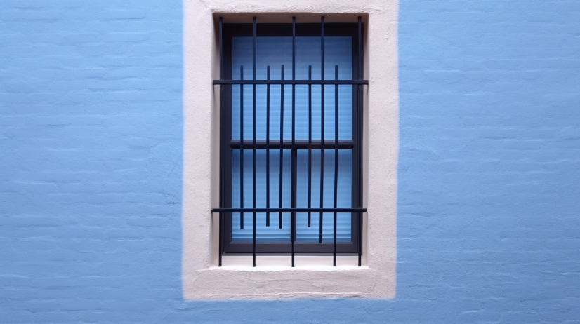 Decorative window security bars with modern sleek design