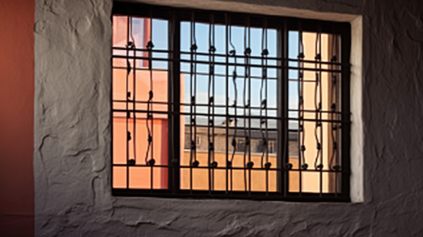 Window bars installed on stucco wall without damage
