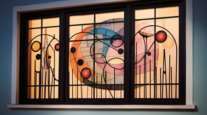 Removing rust from window security bars step by step