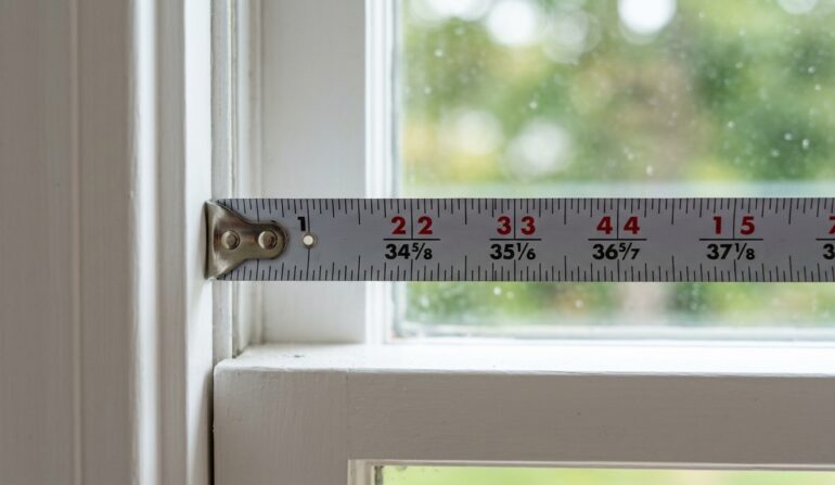 Tape Measure On - window security bar installation
