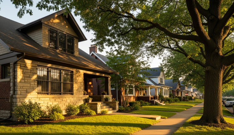 Window security bars on Columbus Ohio craftsman home