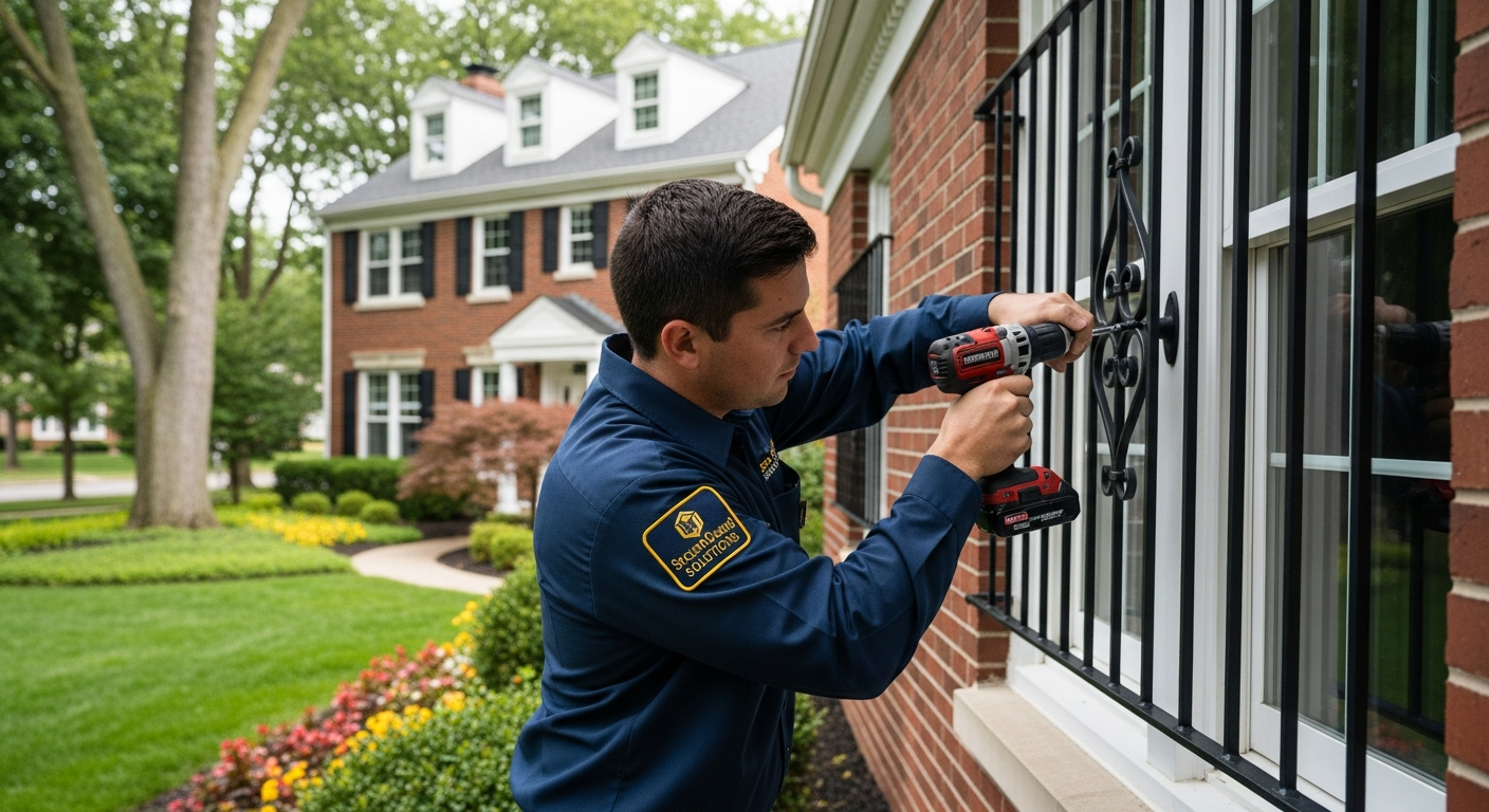 Professional window bar installation service in Columbus Ohio