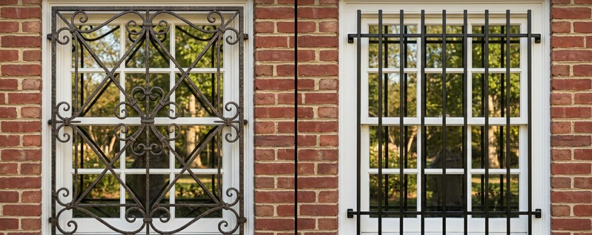 Window Grates Comparison - window security bar installation