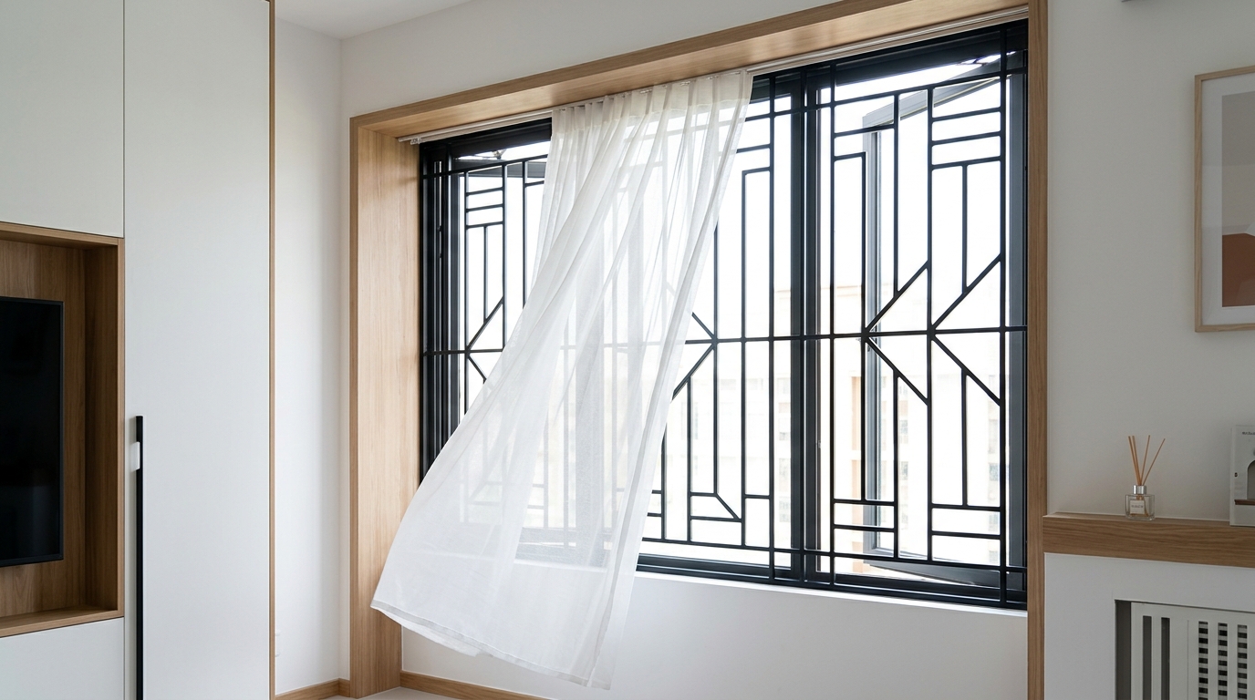 Window grill airflow