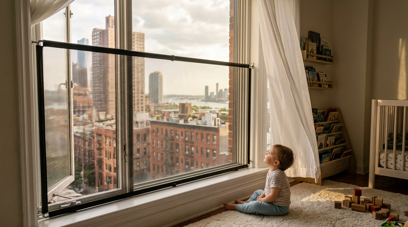 Window guard child fall prevention