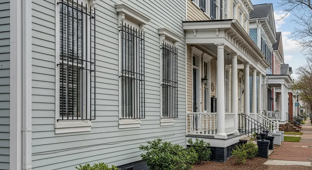 alabama greek revival porches — residential setting