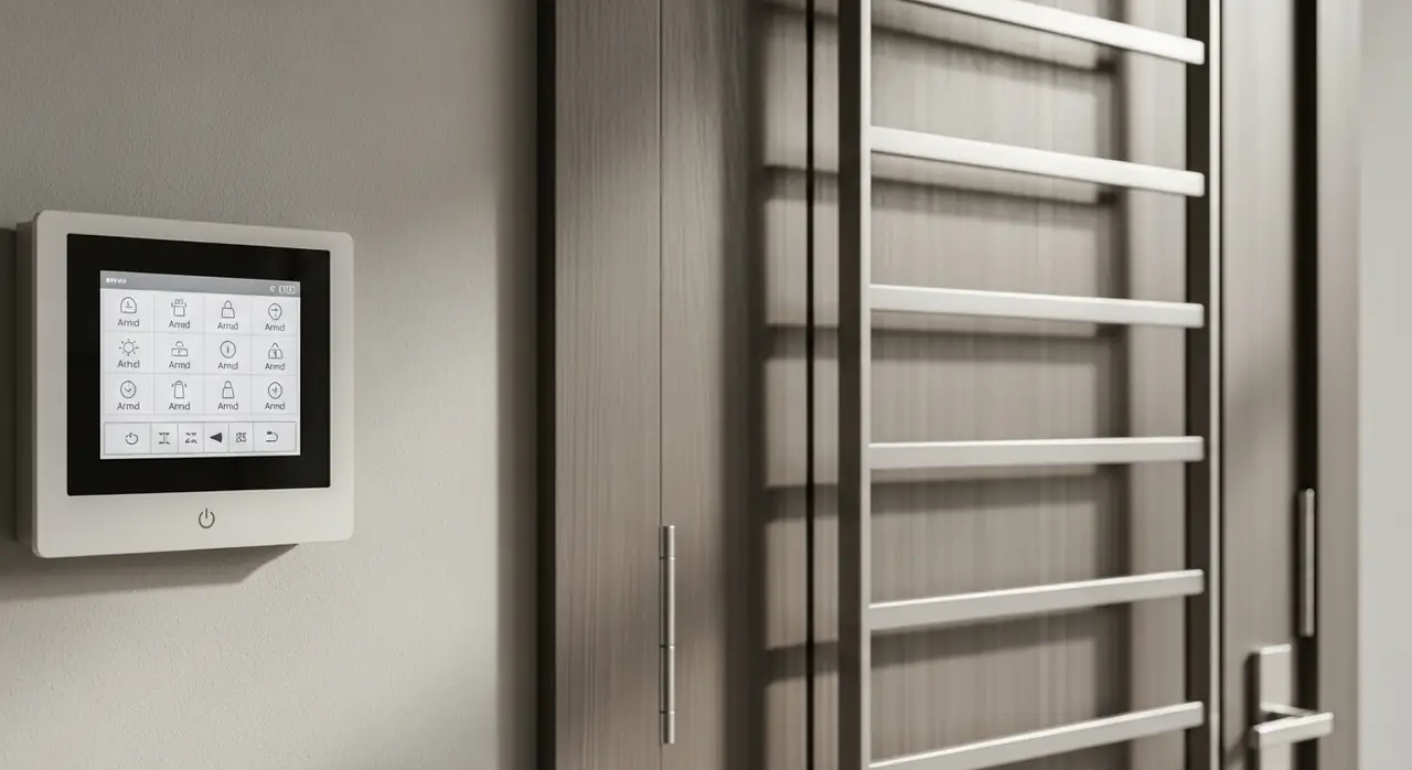 alarm panel beside door jpeg — product feature