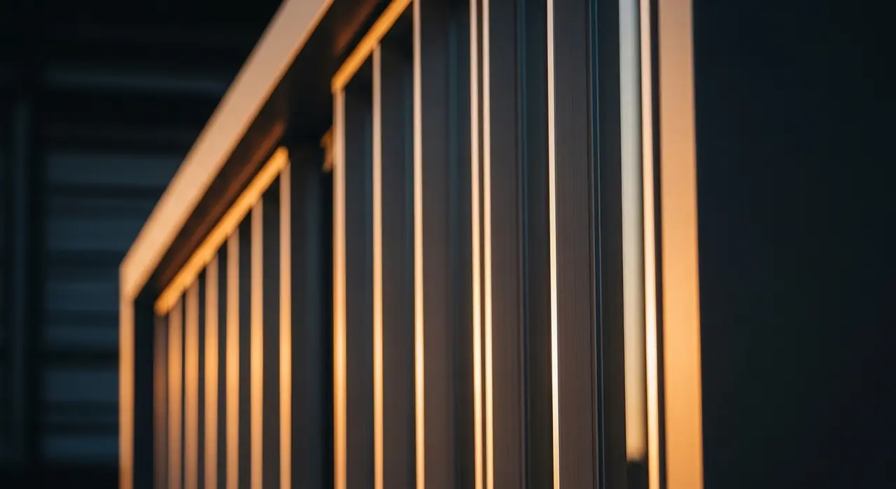 aluminum facade — material quality detail
