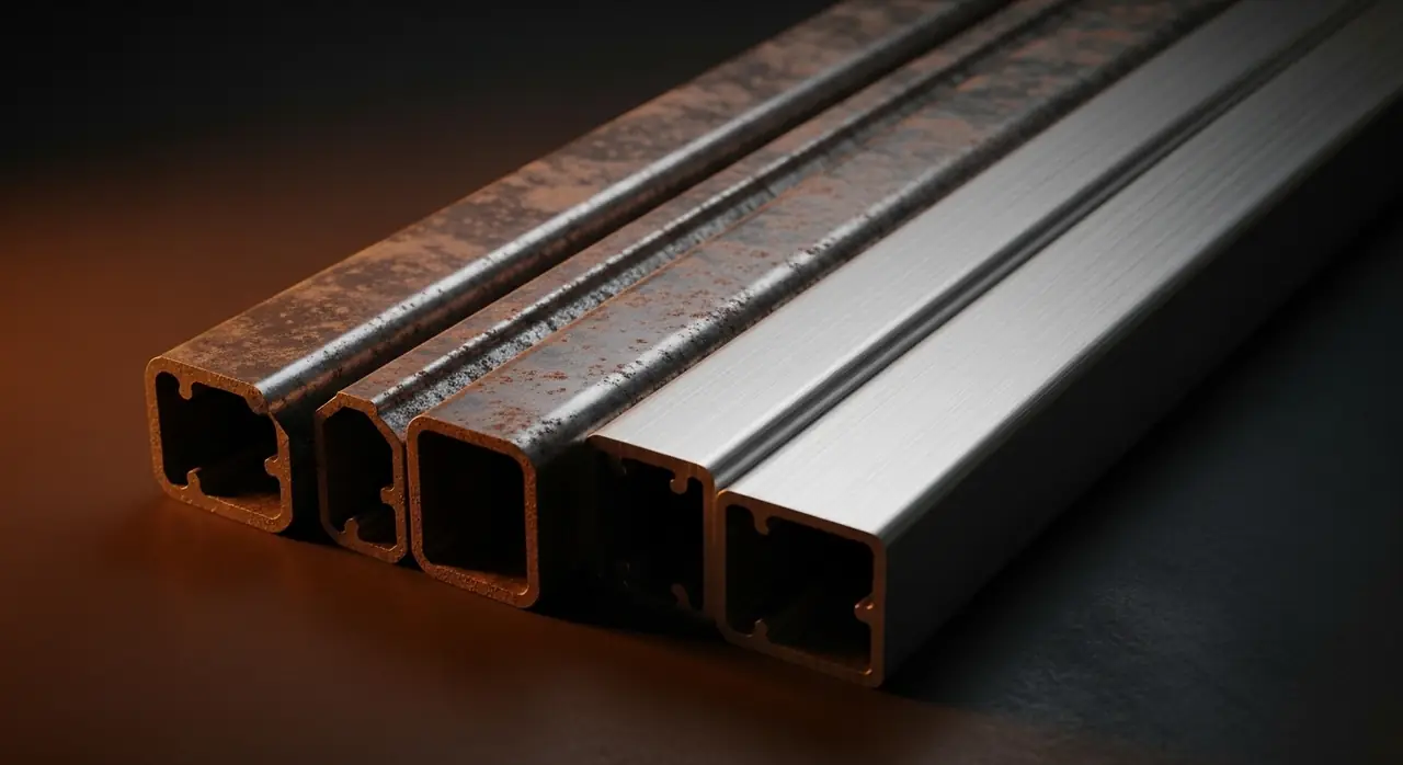 aluminum steel — material quality detail