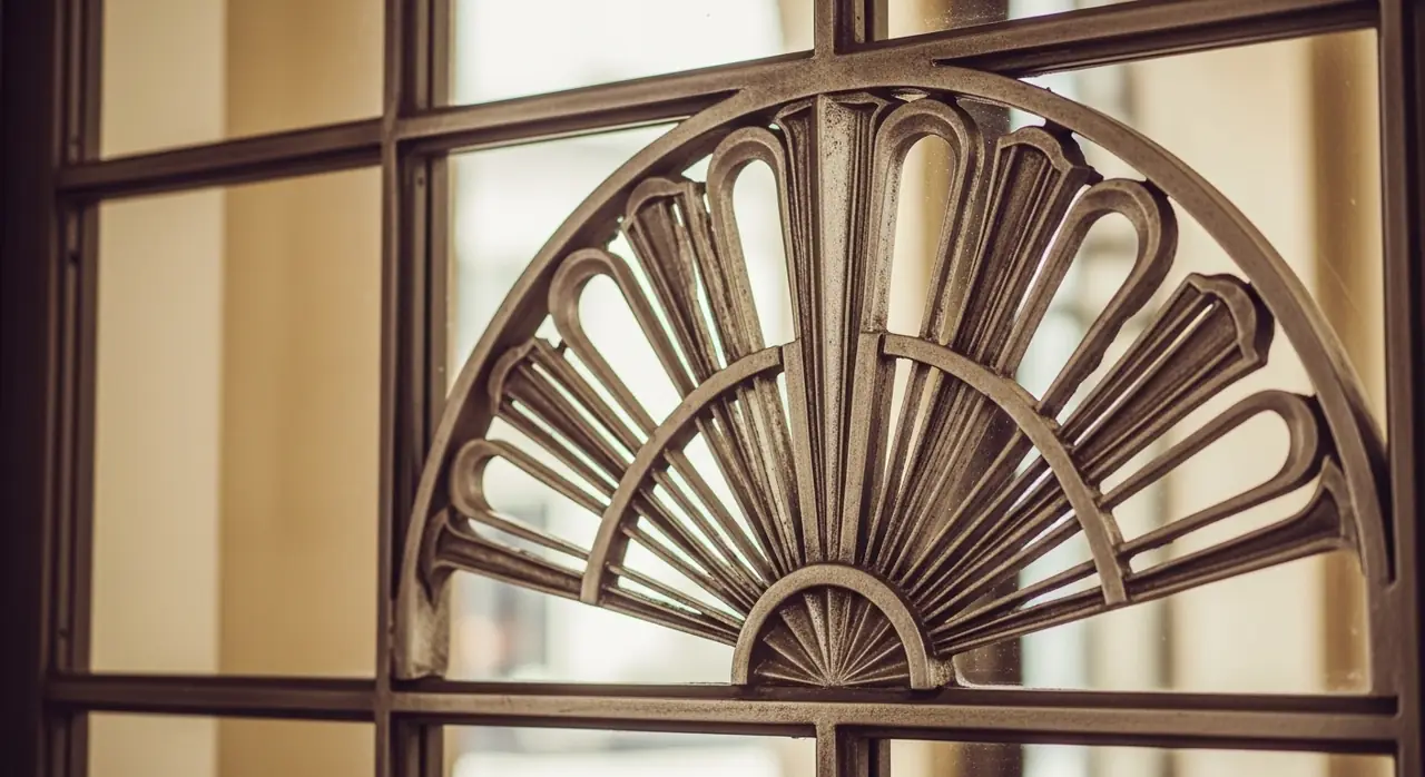 art deco fan motif jpeg — security context