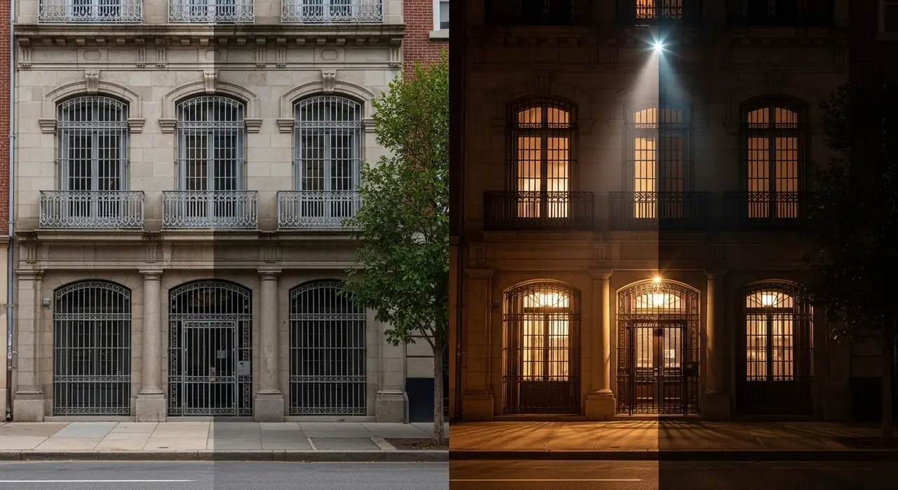 facade day night jpeg — residential setting