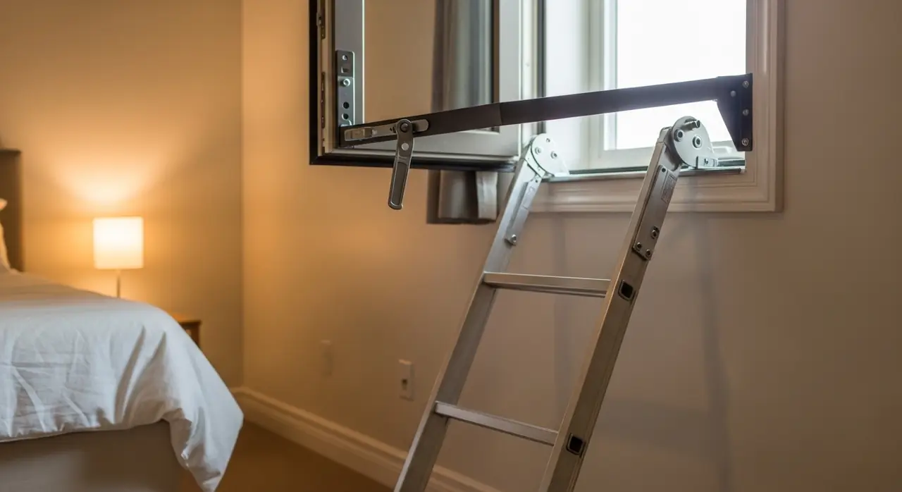 bedroom egress ladder jpeg — code compliance documentation