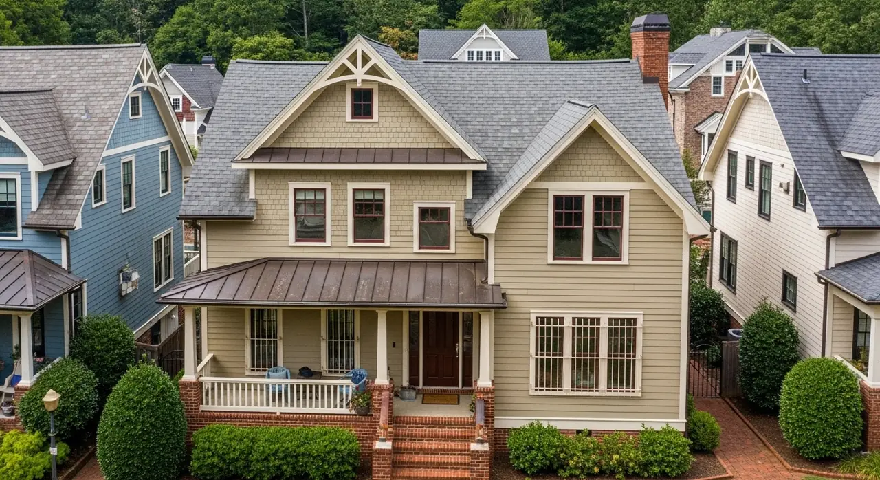 drone overhead north carolina — residential setting