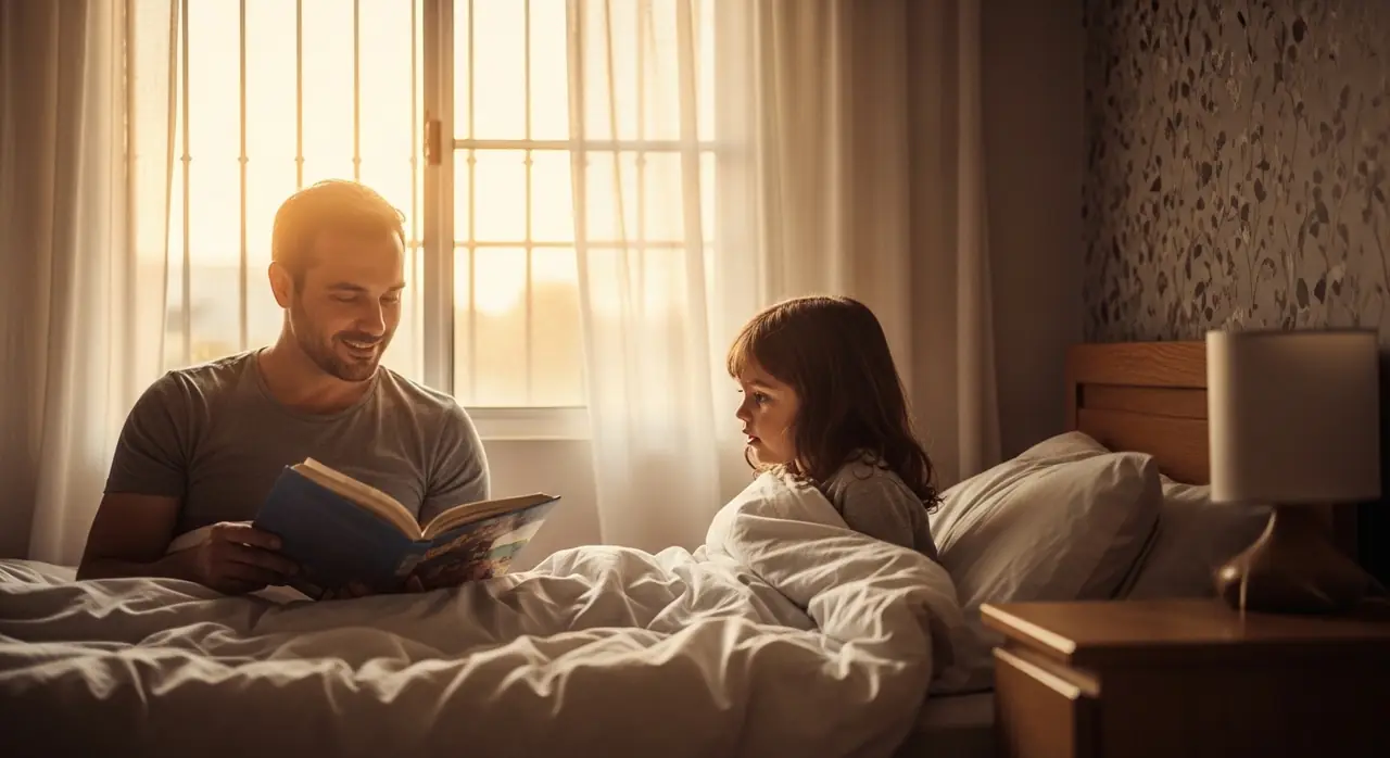 father reading story child jpeg — security context
