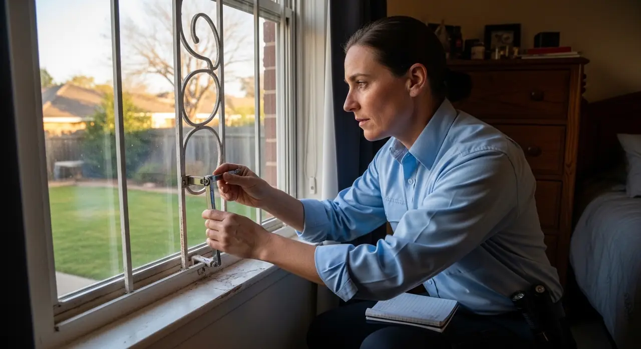 fire inspector inspecting windowtrunc jpeg — security context