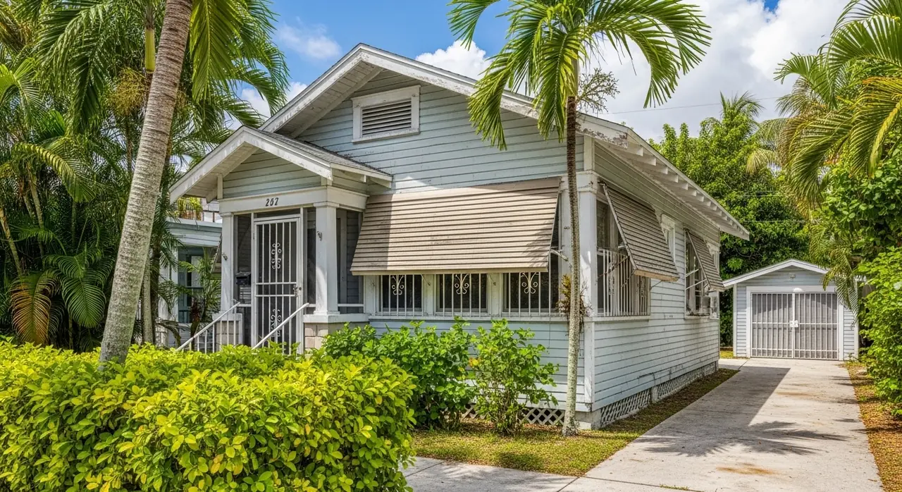 florida bungalow hurricane trunc jpeg — residential setting