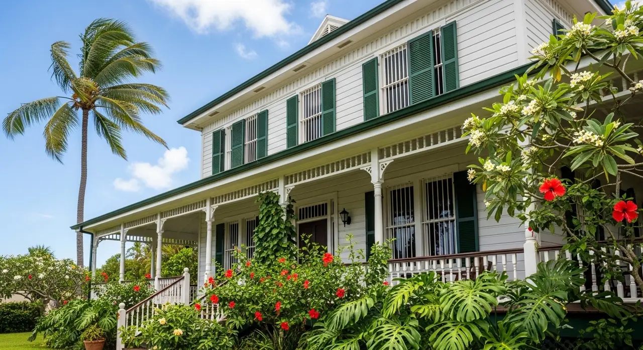hawaii plantation tropical trunc jpeg — residential setting