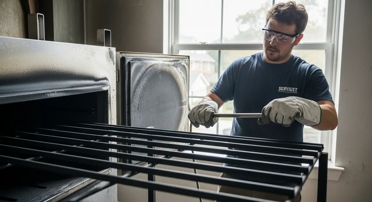 installer powder coating oven jpeg — professional installation