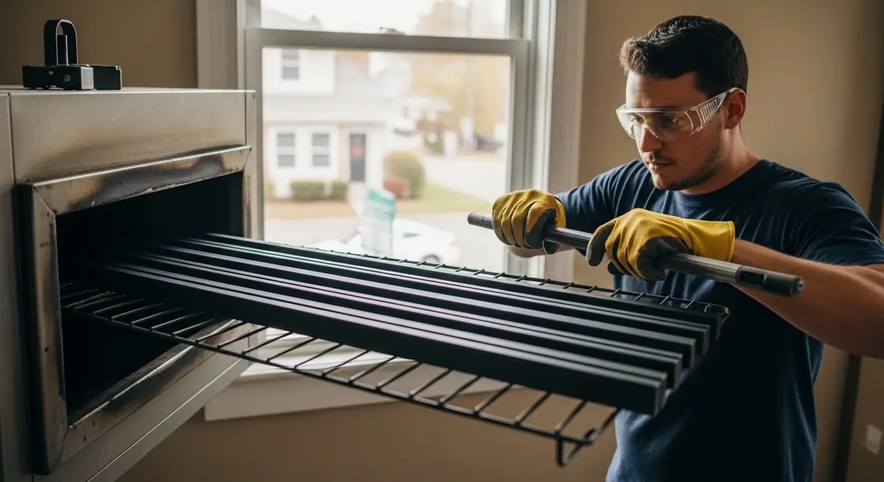 installer powder coating oven jpeg — professional installation