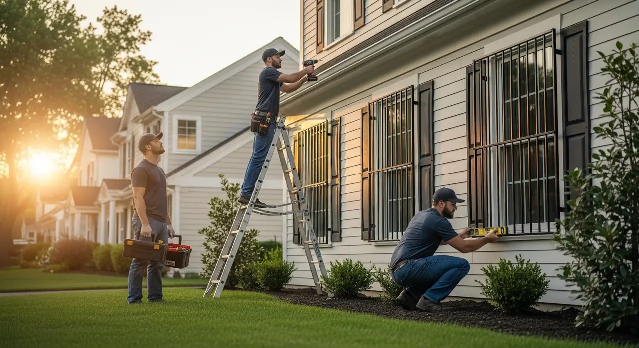 installer team working — professional installation