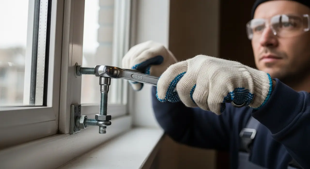 installer torquing bolts jpeg — professional installation