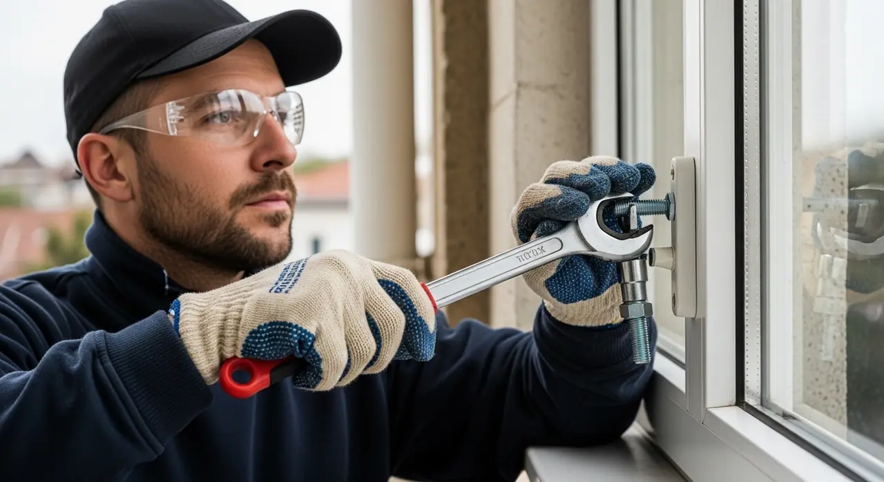 installer torquing bolts jpeg — professional installation