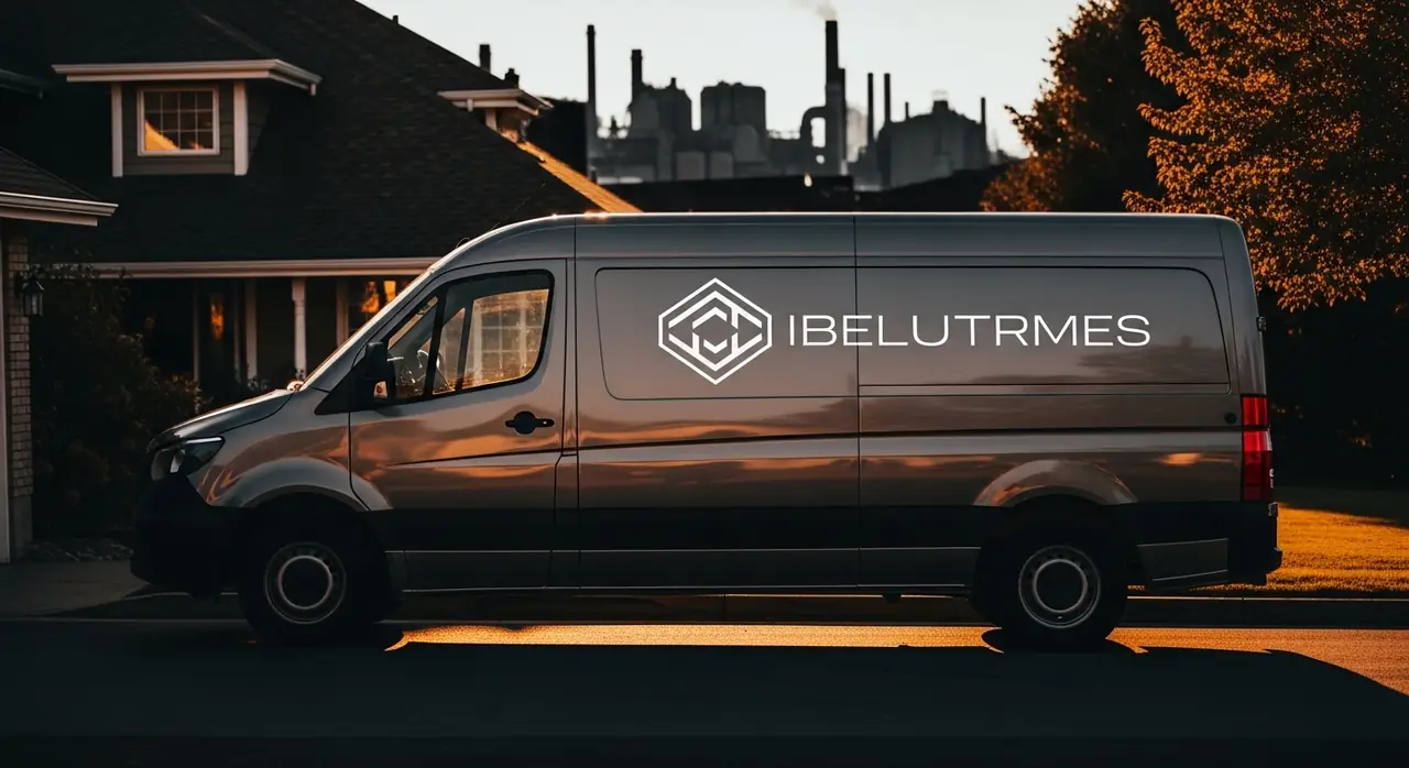 installer van company logo — professional installation