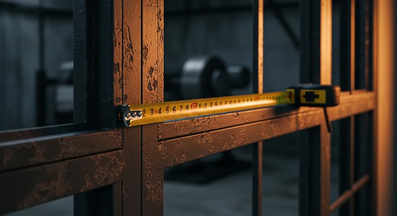 measuring tape frame — professional installation