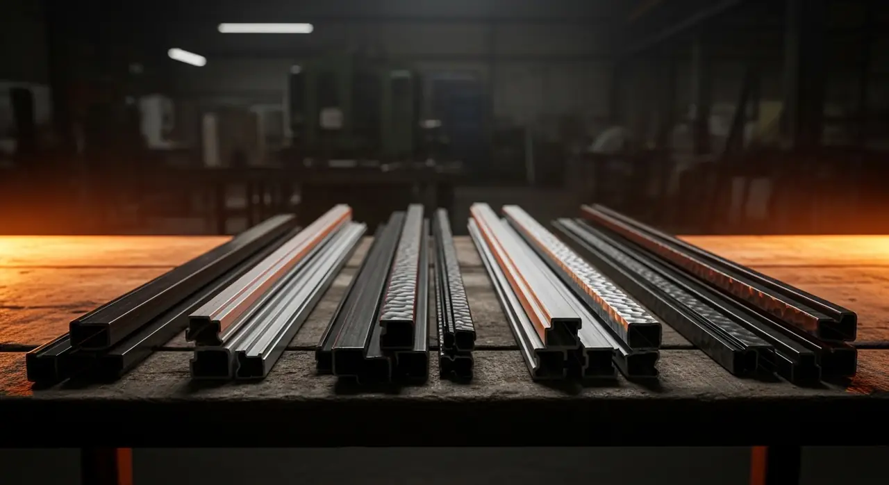 metal workshop table — material quality detail