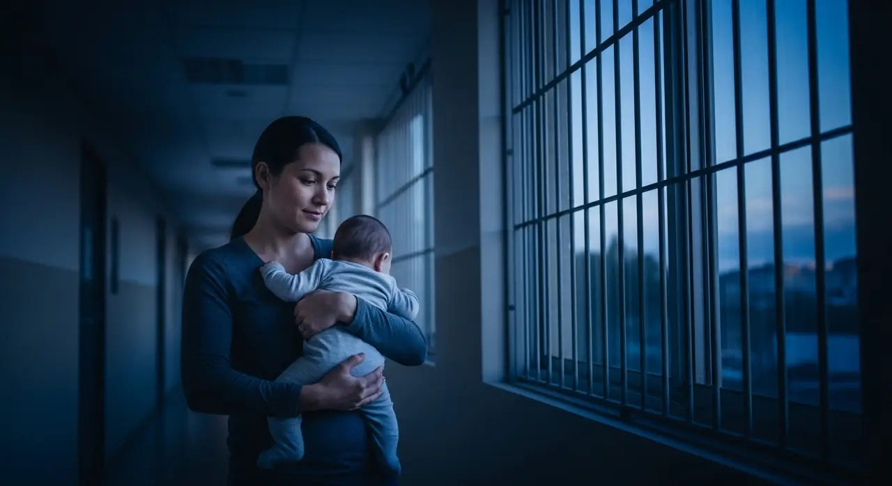 mother carrying baby past jpeg — security context