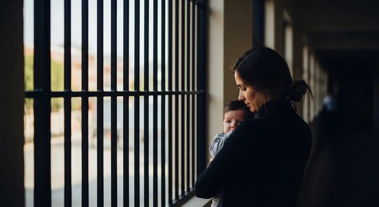 mother carrying baby past jpeg — security context