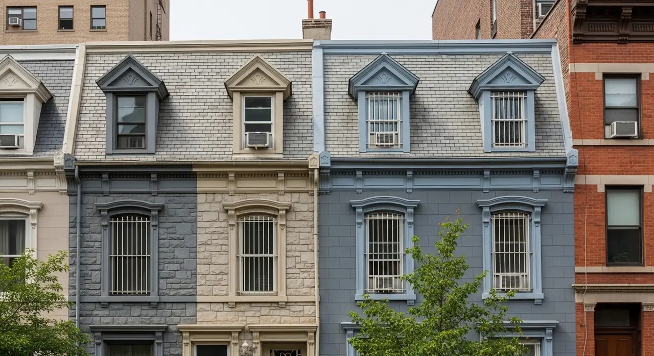 new york victorian facade — residential setting