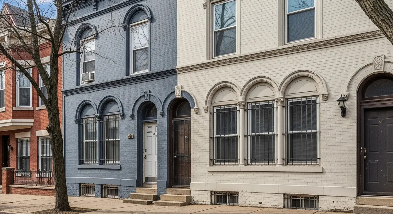 ohio tudor revival arched — residential setting