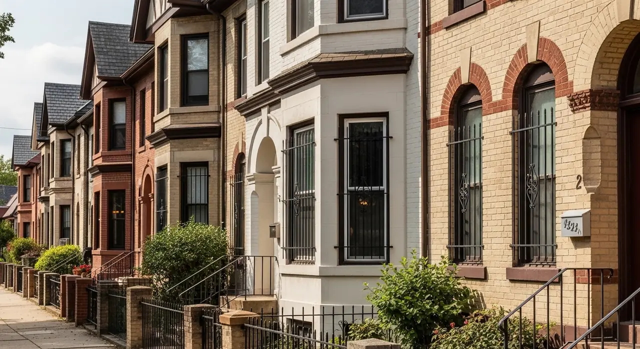 ohio tudor revival arched — residential setting