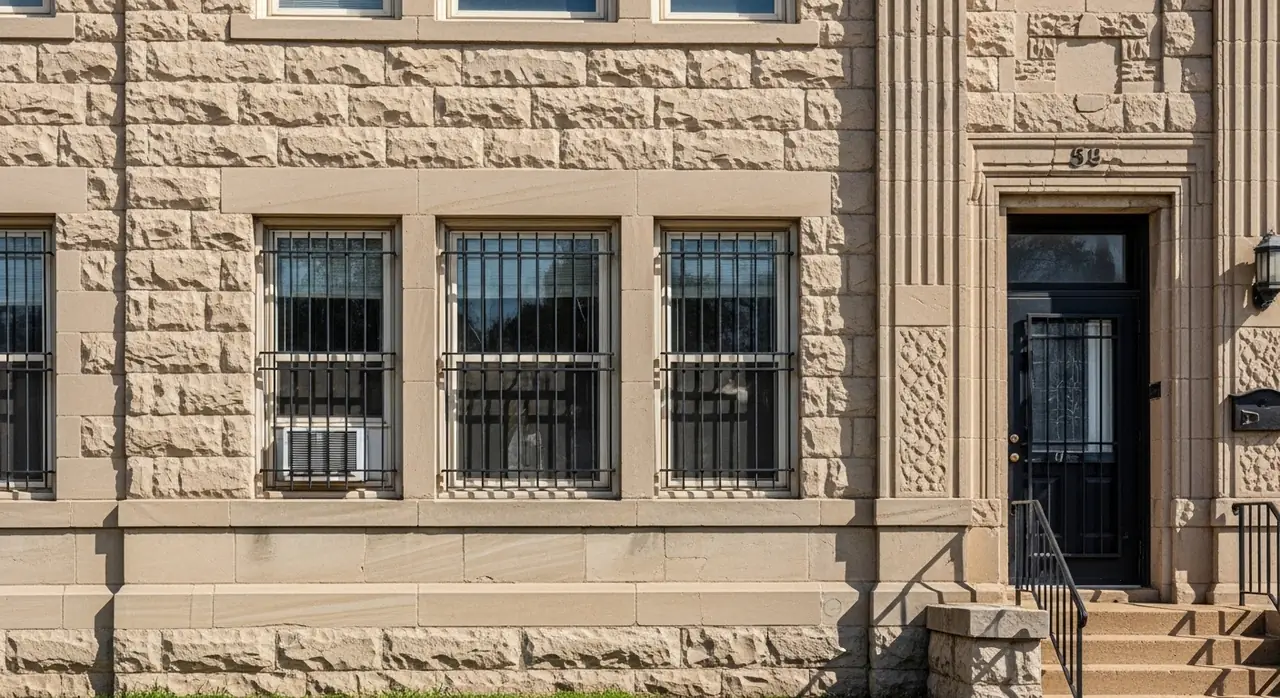 oklahoma art deco limeston — residential setting