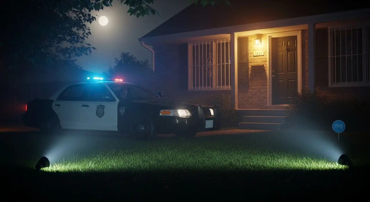 patrol car passing house jpeg — security context