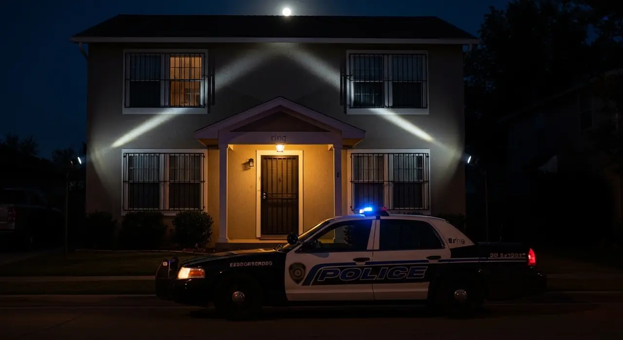 patrol car passing house jpeg — security context