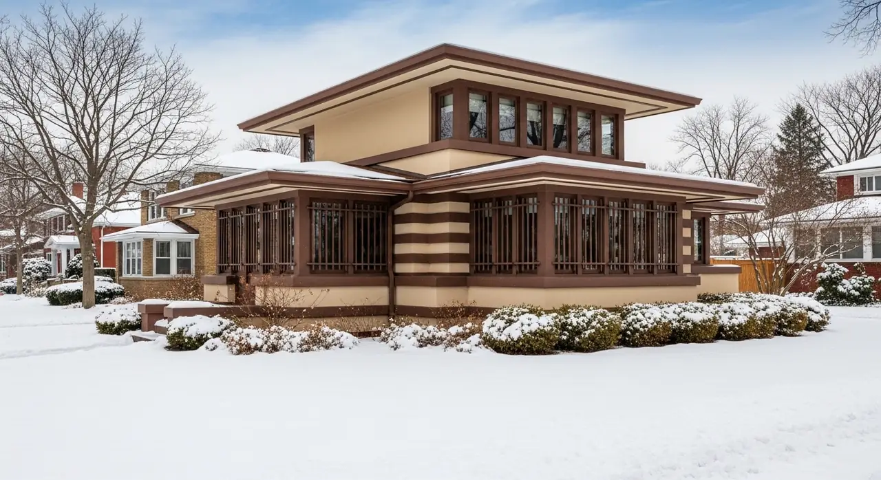 prairie style street jpeg — residential setting