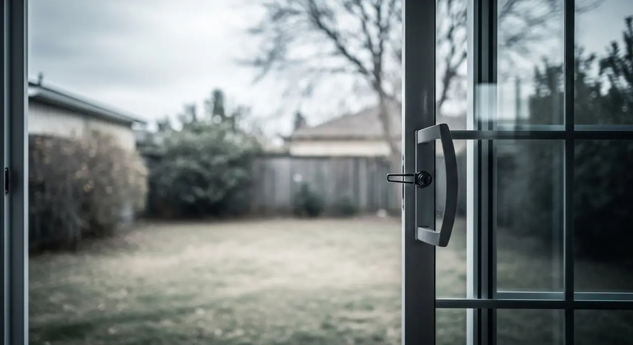 sliding patio door lock jpeg — residential setting